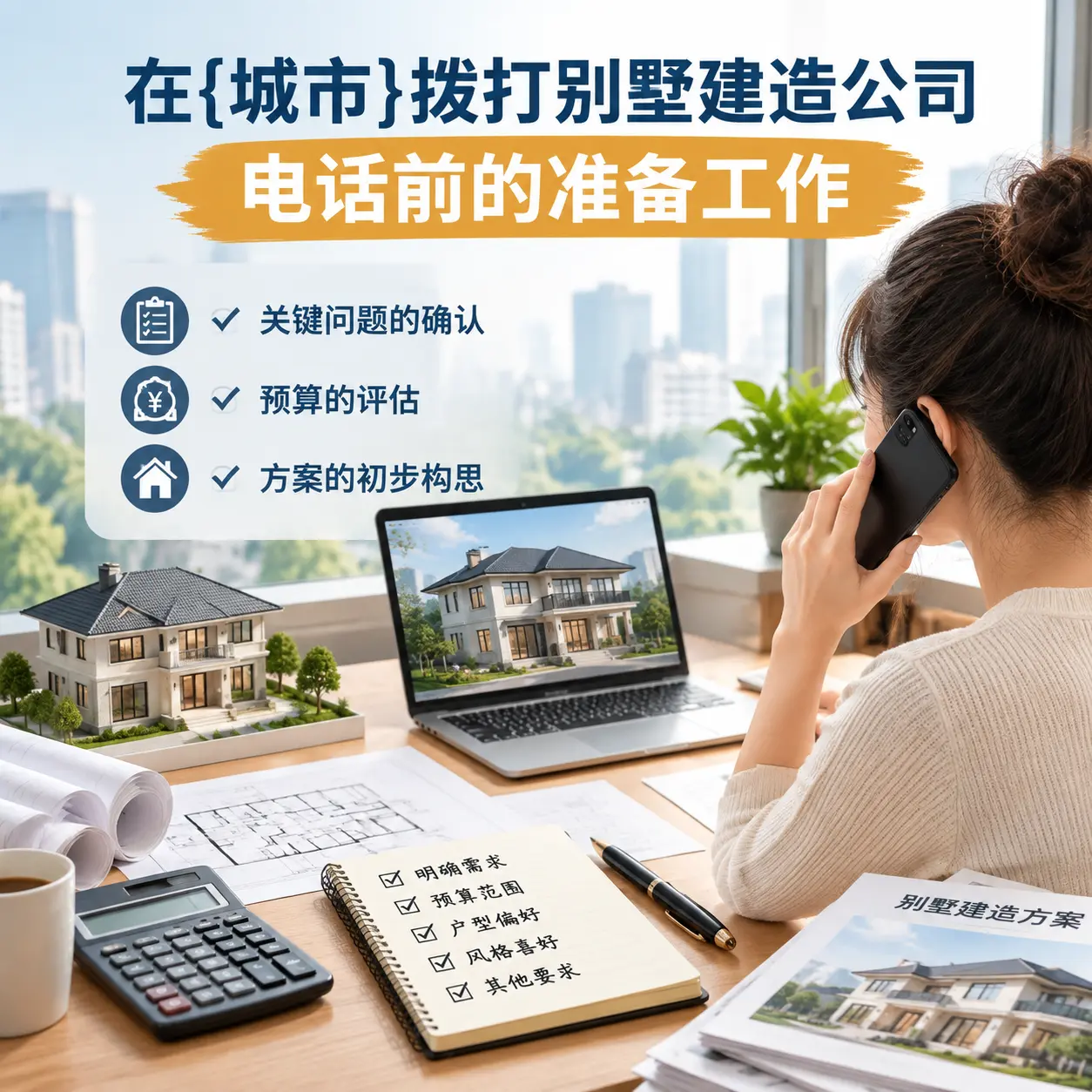 在贵阳拨打别墅建造公司电话前的准备工作