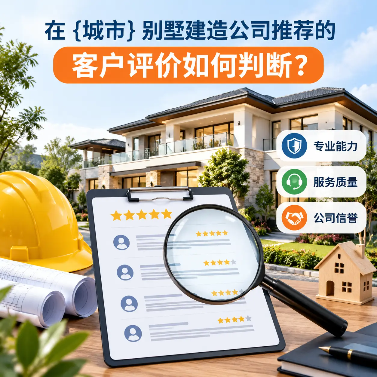 在 贵阳 别墅建造公司推荐的客户评价如何判断？
