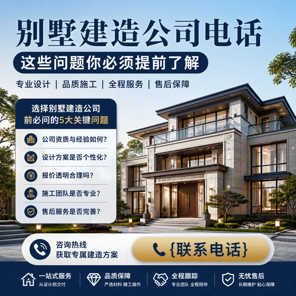 贵阳别墅建造公司电话，这些问题你必须提前了解