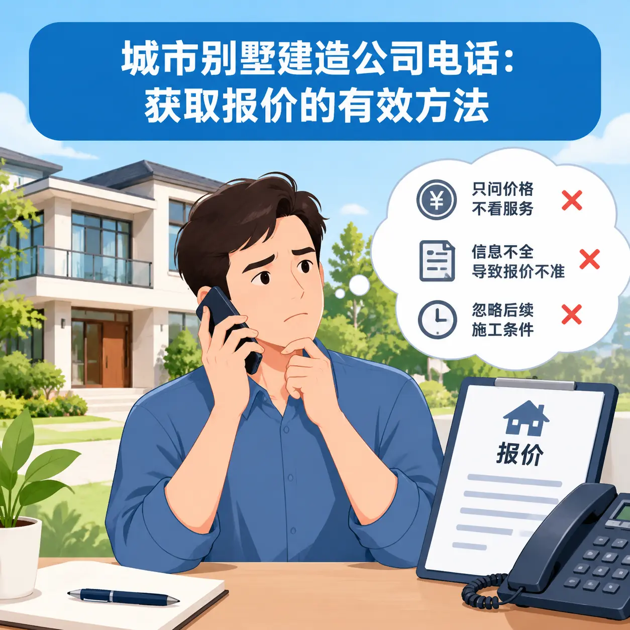 贵阳别墅建造公司电话:获取报价的有效方法
